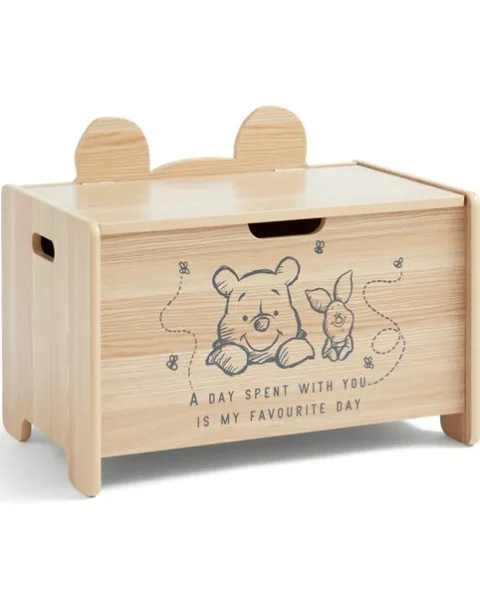 Kids Wooden Toy Storage Box | Bear Design Organizer