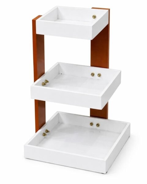 3-Tier MDF & Wooden Countertop Organizer Rack