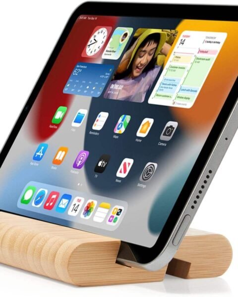 Wooden Tablet & Mobile Stand | Desktop Holder