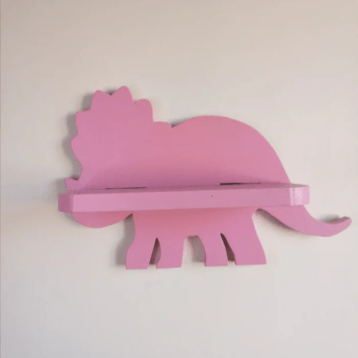 MDF Dinosaur Floating Wall Shelf | Kids Room Decorative Wall Organizer - Image 3