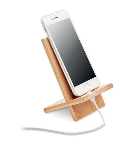 Wooden Mobile Phone Stand | Charging Desk Holder