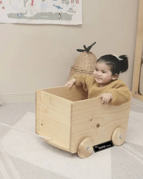 Wood Toy Box | Kids Toy Storage Chest | Children's Storage Organizer Box